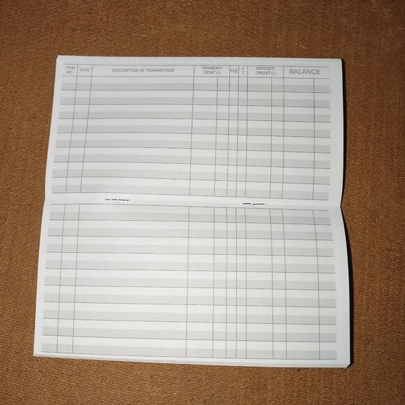 Easy Read Transaction Registers 3-Pack Checkbook Registers For Banking & Budget - Picture 2 of 6
